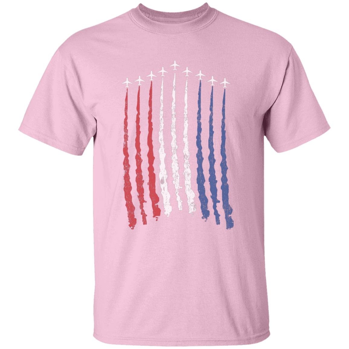 Red White Blue Air Force Flyover Men's T-shirt