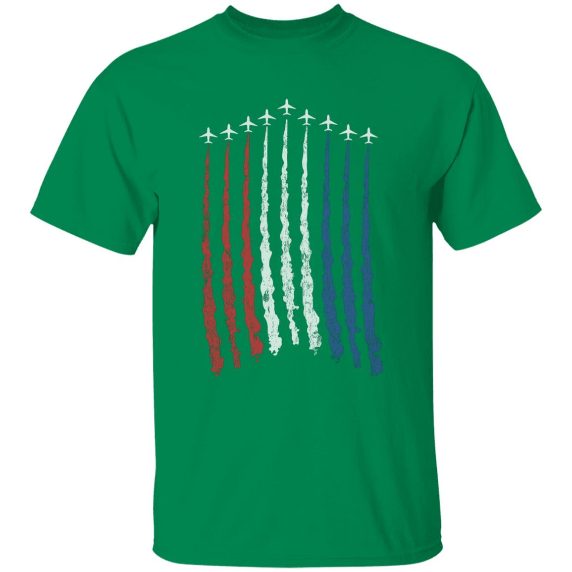 Red White Blue Air Force Flyover Men's T-shirt